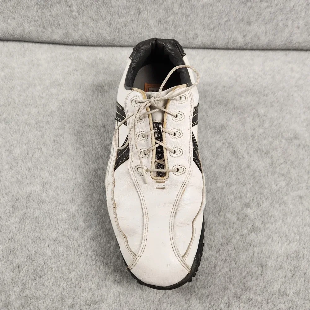 FootJoy Contour‎ Series Golf Shoes Men's 9.5 W White Black Leather 54051